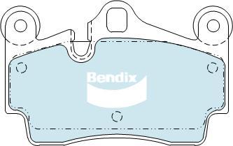 BENDIX DB1677 MKT - Kit pastiglie freno, Freno a disco autozon.pro