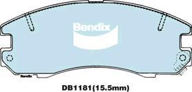 BENDIX DB1181 MKT - Kit pastiglie freno, Freno a disco autozon.pro