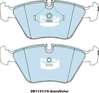 BENDIX DB1131 GCT - Kit pastiglie freno, Freno a disco autozon.pro