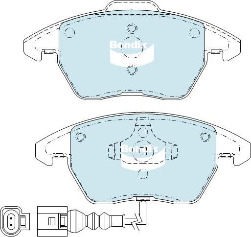 BENDIX DB1849 4WD - Kit pastiglie freno, Freno a disco autozon.pro