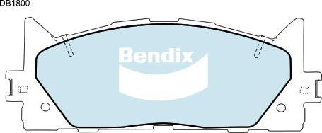 BENDIX DB1800 GCT - Kit pastiglie freno, Freno a disco autozon.pro