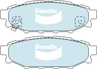 BENDIX DB1803 4WD - Kit pastiglie freno, Freno a disco autozon.pro