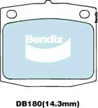 BENDIX DB180 GCT - Kit pastiglie freno, Freno a disco autozon.pro