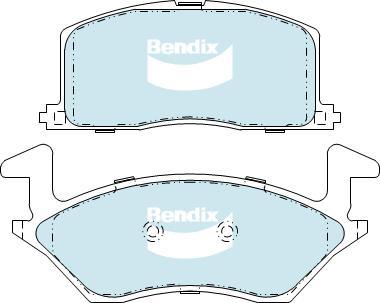 BENDIX DB1314 GCT - Kit pastiglie freno, Freno a disco autozon.pro