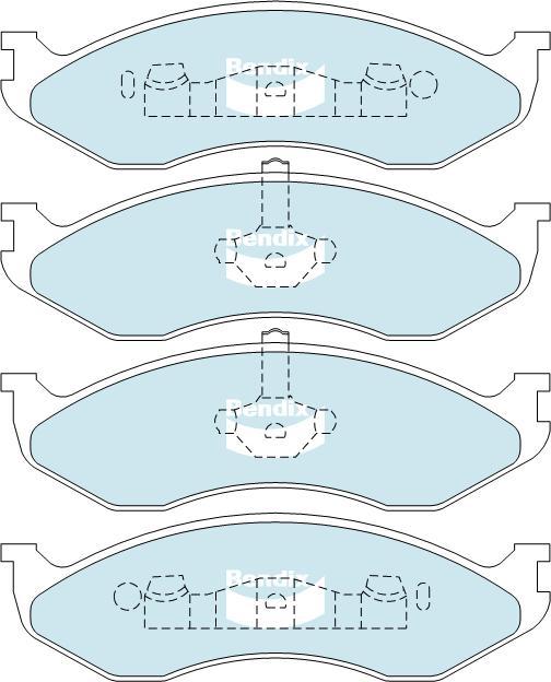 BENDIX DB1311 4WD - Kit pastiglie freno, Freno a disco autozon.pro