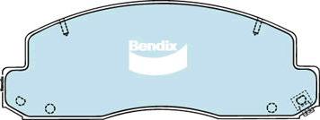 BENDIX DB1293 GCT - Kit pastiglie freno, Freno a disco autozon.pro