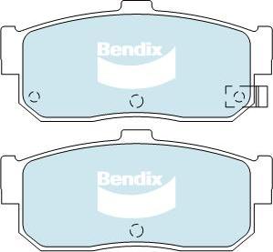 BENDIX DB1247 GCT - Kit pastiglie freno, Freno a disco autozon.pro