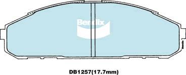 BENDIX DB1257 GCT - Kit pastiglie freno, Freno a disco autozon.pro