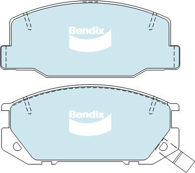 BENDIX DB1208 GCT - Kit pastiglie freno, Freno a disco autozon.pro