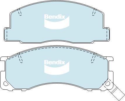 BENDIX DB1215 GCT - Kit pastiglie freno, Freno a disco autozon.pro