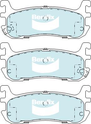 BENDIX DB1283 ULT - Kit pastiglie freno, Freno a disco autozon.pro