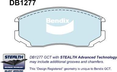 BENDIX DB1277 STEALTH GCT - Kit pastiglie freno, Freno a disco autozon.pro