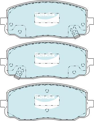 BENDIX DB1755 MKT - Kit pastiglie freno, Freno a disco autozon.pro