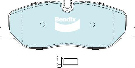 BENDIX DB1780 4WD - Kit pastiglie freno, Freno a disco autozon.pro