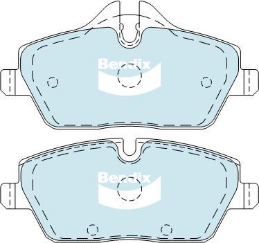 BENDIX DB1782 EURO+ - Kit pastiglie freno, Freno a disco autozon.pro