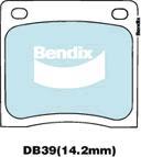 BENDIX DB39 GCT - Kit pastiglie freno, Freno a disco autozon.pro