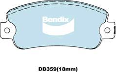 BENDIX DB359 GCT - Kit pastiglie freno, Freno a disco autozon.pro