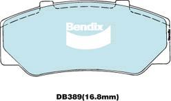 BENDIX DB389 GCT - Kit pastiglie freno, Freno a disco autozon.pro