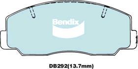 BENDIX DB292 4WD - Kit pastiglie freno, Freno a disco autozon.pro