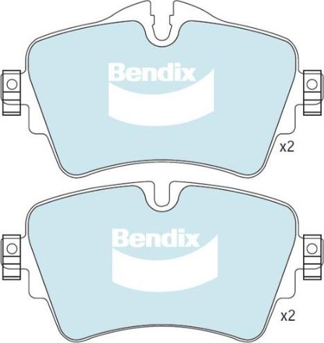 BENDIX DB2493 EURO+ - Kit pastiglie freno, Freno a disco autozon.pro