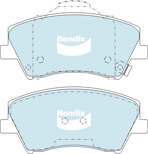 BENDIX DB2443 GCT - Kit pastiglie freno, Freno a disco autozon.pro