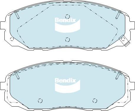 BENDIX DB2454 4WD - Kit pastiglie freno, Freno a disco autozon.pro