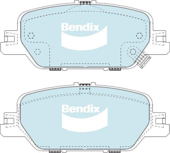 BENDIX DB2450 GCT - Kit pastiglie freno, Freno a disco autozon.pro