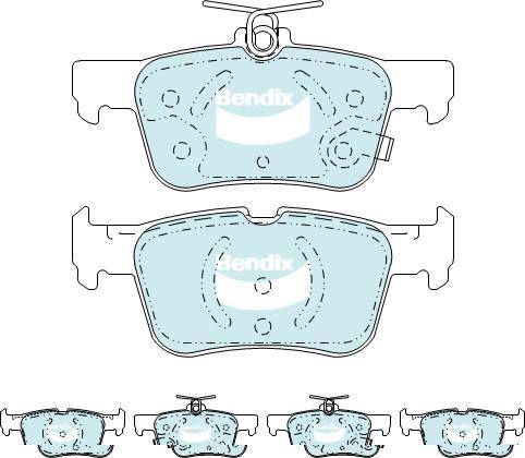 BENDIX DB2406 GCT - Kit pastiglie freno, Freno a disco autozon.pro