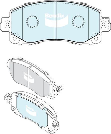 BENDIX DB2480 4WD - Kit pastiglie freno, Freno a disco autozon.pro