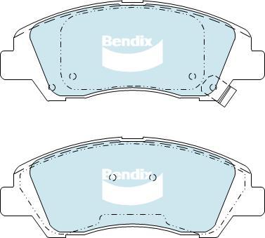 BENDIX DB2420 GCT - Kit pastiglie freno, Freno a disco autozon.pro