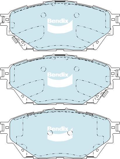 BENDIX DB2423 MKT - Kit pastiglie freno, Freno a disco autozon.pro