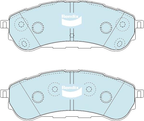 BENDIX DB2503 4WD - Kit pastiglie freno, Freno a disco autozon.pro