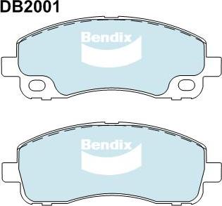 BENDIX DB2001 GCT - Kit pastiglie freno, Freno a disco autozon.pro