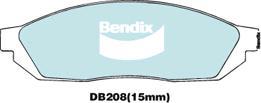 BENDIX DB208 GCT - Kit pastiglie freno, Freno a disco autozon.pro