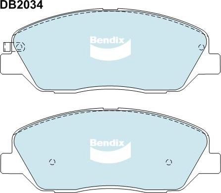 BENDIX DB2034 MKT - Kit pastiglie freno, Freno a disco autozon.pro