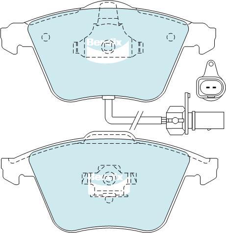 BENDIX DB2198 GCT - Kit pastiglie freno, Freno a disco autozon.pro