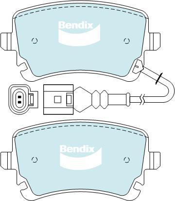 BENDIX DB2192 EURO+ - Kit pastiglie freno, Freno a disco autozon.pro