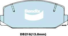 BENDIX DB216 GCT - Kit pastiglie freno, Freno a disco autozon.pro