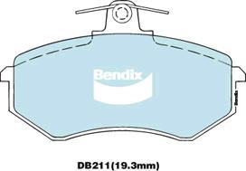 BENDIX DB211 GCT - Kit pastiglie freno, Freno a disco autozon.pro