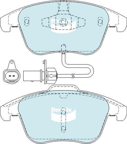 BENDIX DB2184 MKT - Kit pastiglie freno, Freno a disco autozon.pro