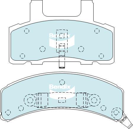 BENDIX DB2131 GCT - Kit pastiglie freno, Freno a disco autozon.pro