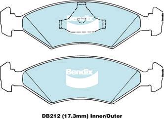 BENDIX DB212 GCT - Kit pastiglie freno, Freno a disco autozon.pro