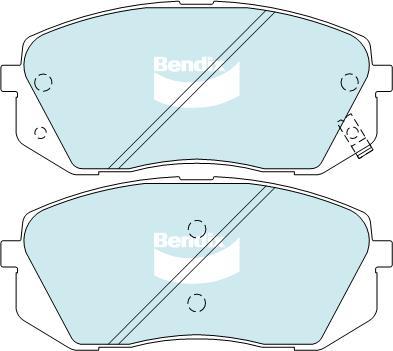 BENDIX DB2174 4WD - Kit pastiglie freno, Freno a disco autozon.pro