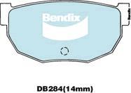 BENDIX DB284 GCT - Kit pastiglie freno, Freno a disco autozon.pro