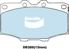 BENDIX DB288 4WD - Kit pastiglie freno, Freno a disco autozon.pro