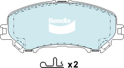 BENDIX DB2345 4WD - Kit pastiglie freno, Freno a disco autozon.pro