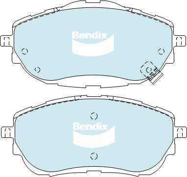 BENDIX DB2351 GCT - Kit pastiglie freno, Freno a disco autozon.pro