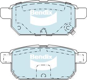 BENDIX DB2364 GCT - Kit pastiglie freno, Freno a disco autozon.pro