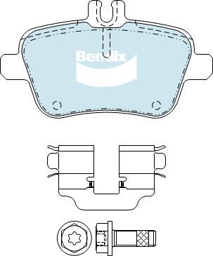 BENDIX DB2318 EURO+ - Kit pastiglie freno, Freno a disco autozon.pro