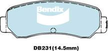 BENDIX DB231 GCT - Kit pastiglie freno, Freno a disco autozon.pro